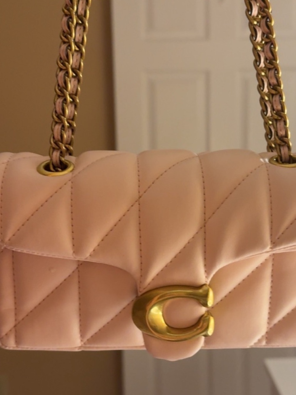 Coach Quilted tabby Pink Shoulder Bag